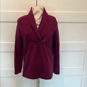 Eddie Bauer Burgundy Red Cowl Neck Sweater / Sweatshirt